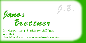 janos brettner business card